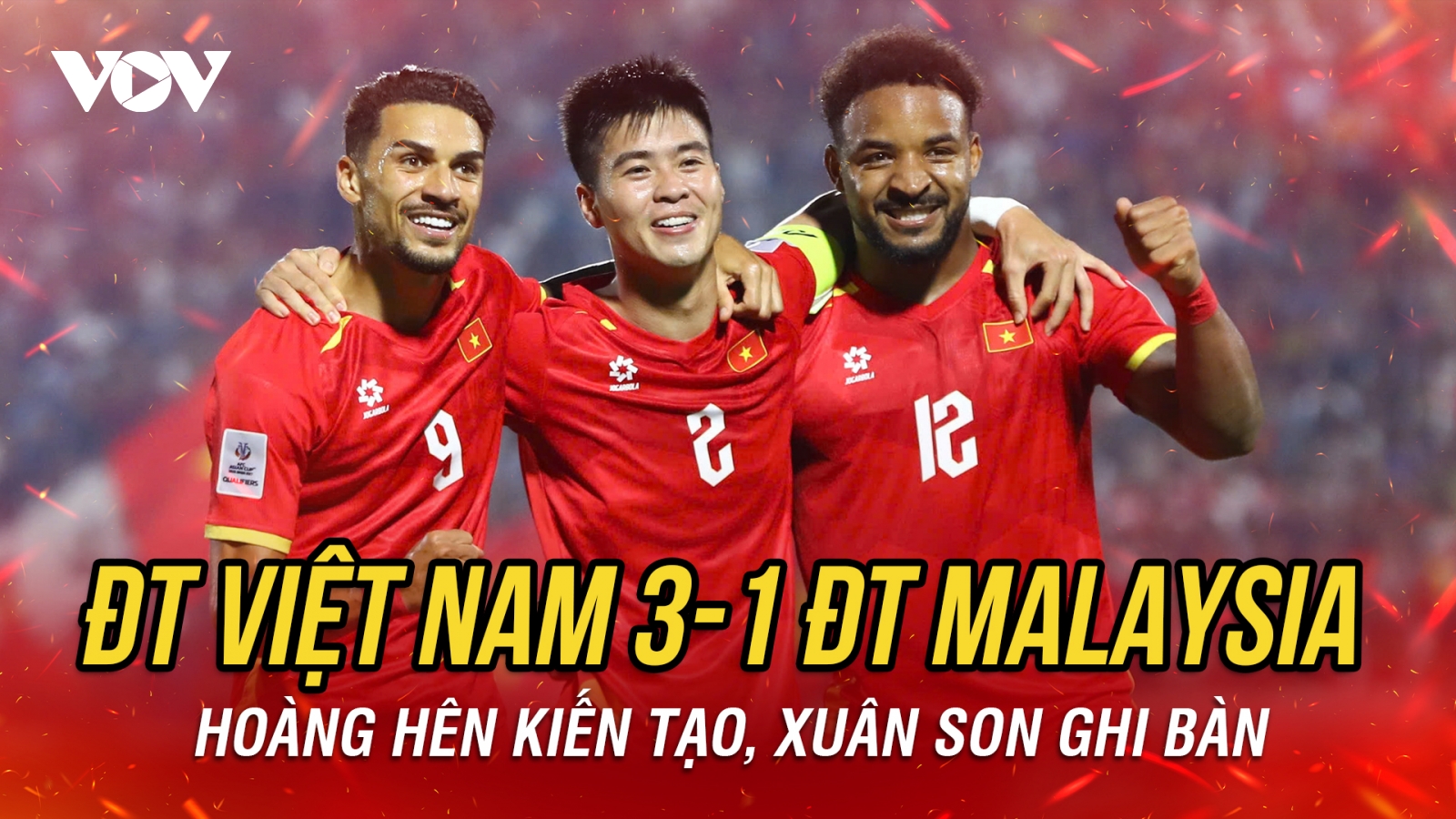 Kết quả vòng loại Asian Cup 2027: ĐT Việt Nam thắng thuyết phục ĐT Malaysia